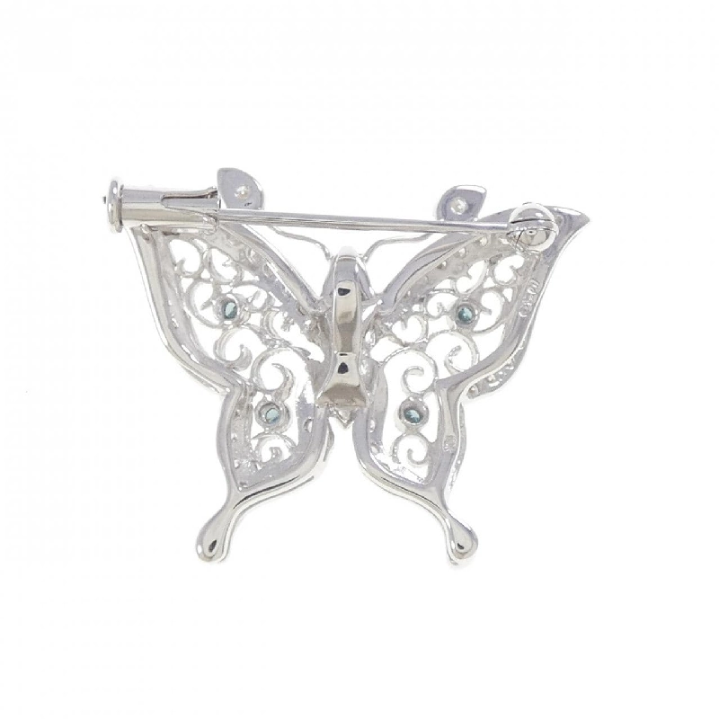 Brooch kim cương bướm 18KWG 0.46CT - Hàng hiệu Authentic 873436