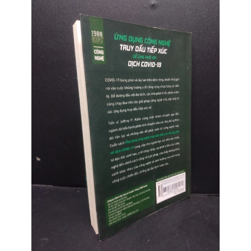 Ứng Dụng Công Nghệ Truy Dấu Tiếp Xúc Để Ứng Phó Với Dịch Covid mới 90% bẩn nhẹ 2020 HCM2405 Lê Dung dịch SÁCH KỸ NĂNG 914423