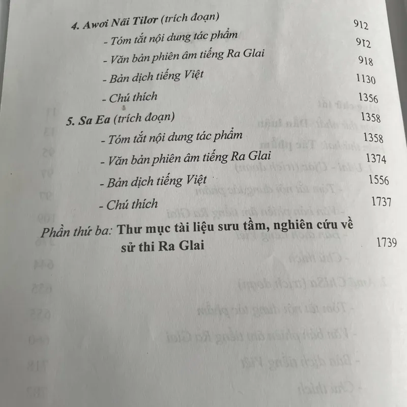 VĂN HỌC DÂN GIAN CÁC DÂN TỘC THIỂU SỐ VIỆT NAM TẬP 6 SỬ THI RA GLAI 750479