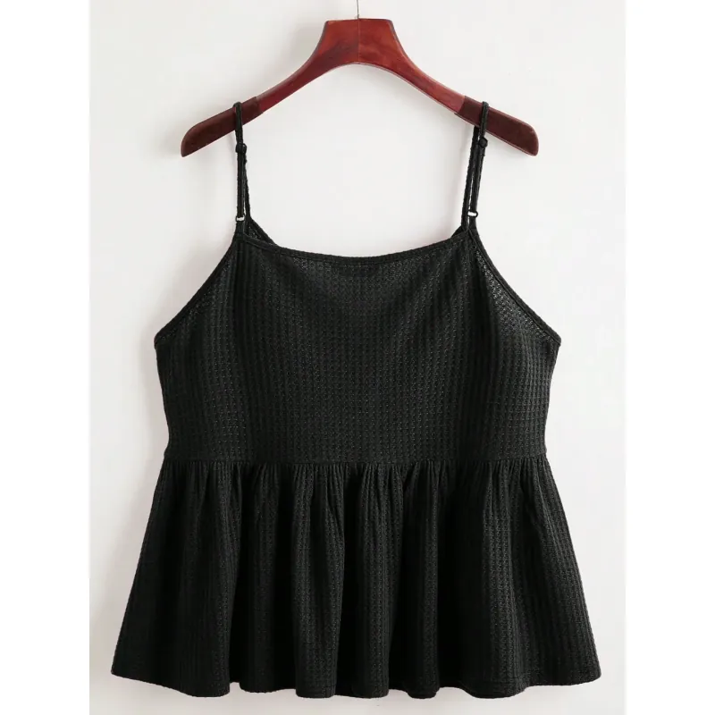 Áo hai dây dệt viền bèo Shein bigsize 4XL 756604