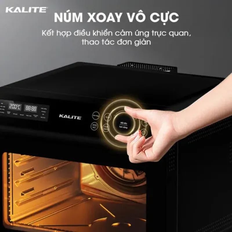 Nồi chiên hơi nước KALITE STEAM FUSION PRO, 4in1 chiên, hấp, nướng, rã đông, 20 lít 585478