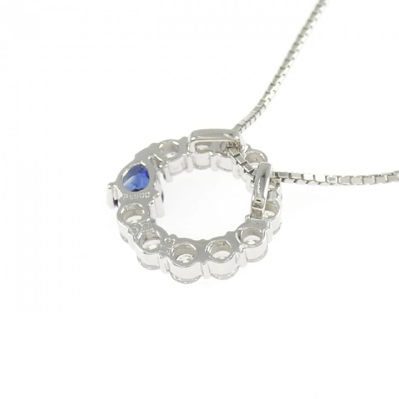 Dây chuyền Sapphire PT900/PT850 0.51CT - Hàng hiệu Chính hãng 847730