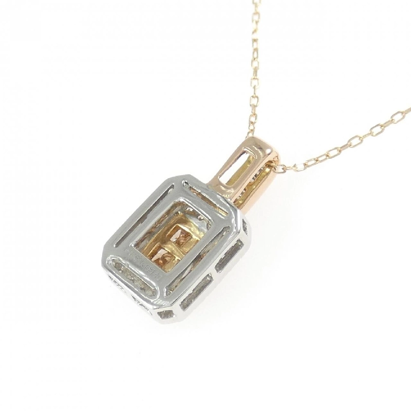 K18PG/PT950 Dây chuyền kim cương 0.40CT - Hàng hiệu Chính hãng 858130