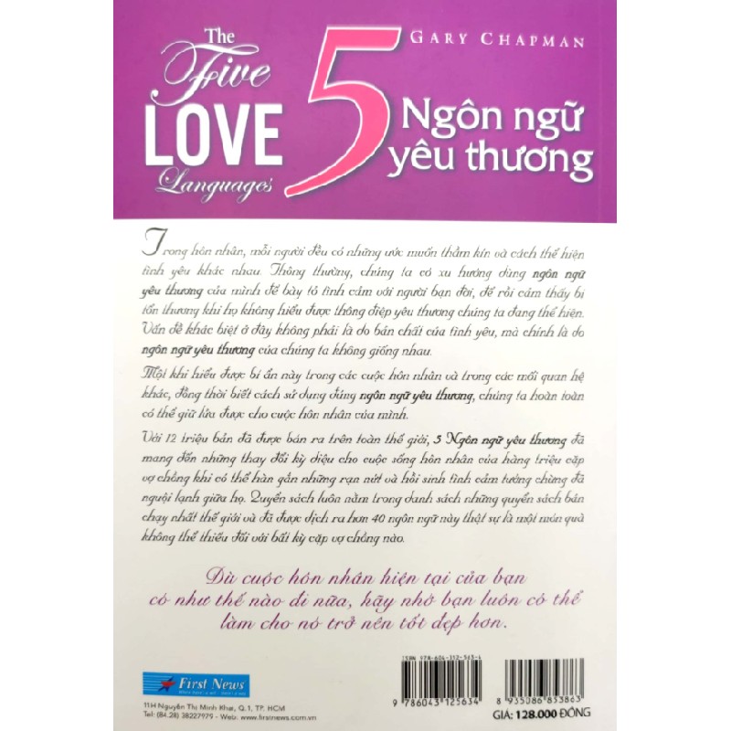 5 Ngôn Ngữ Yêu Thương - Gary Chapman 27831