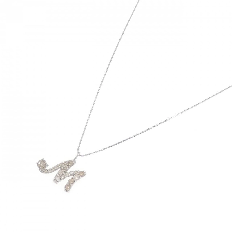 Dây chuyền kim cương chữ cái M PT900/PT850 0.50CT - Hàng hiệu Chính hãng 857273