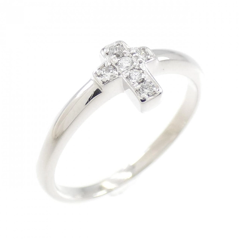 Nhẫn kim cương K18WG chéo 0.05CT - Hàng hiệu chính hãng 856147