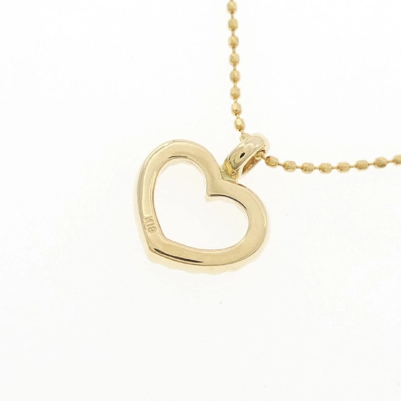 K18YG Dây chuyền kim cương hình trái tim - Hàng hiệu Chính hãng 862987