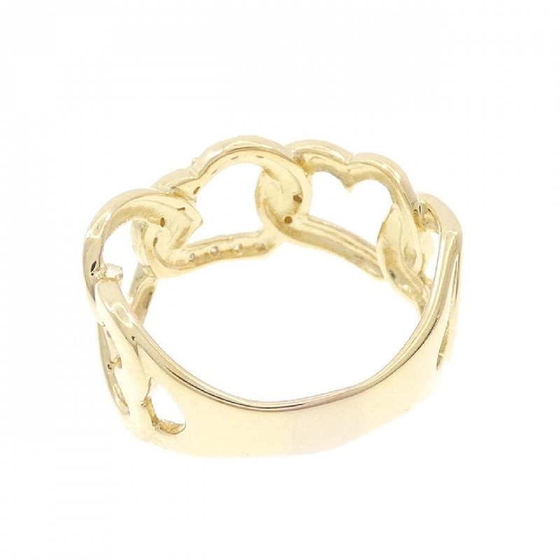 Nhẫn kim cương hình trái tim K18YG 668945