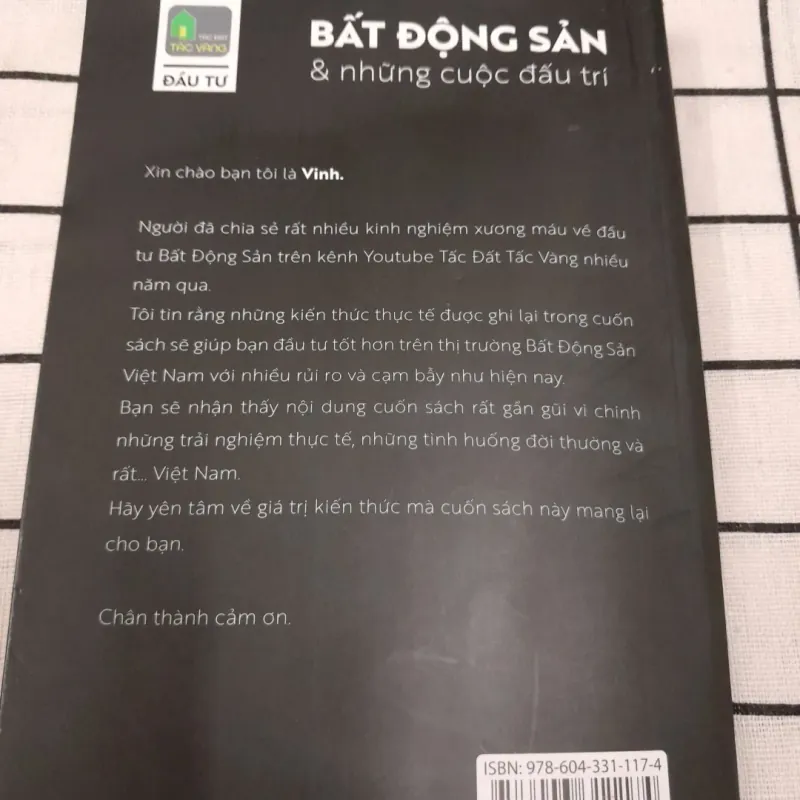 BẤT ĐỘNG SẢN & Những cuộc đấu trí. Tg Hoàng Vinh - Tấc đất tấc vàng. Xb Dân trí 2021 751390