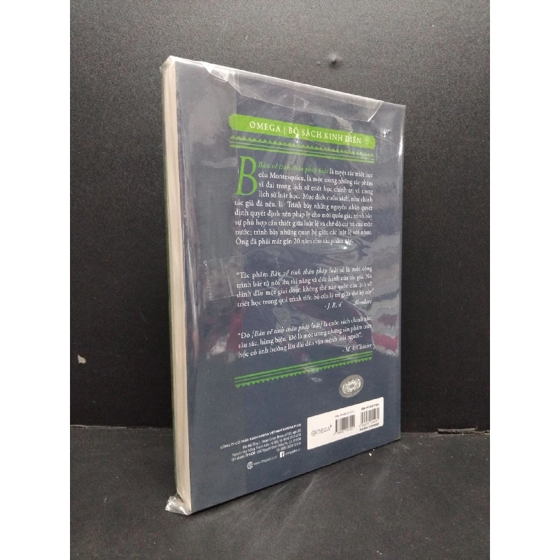 Bàn về tinh thần pháp luật mới 100% HCM2608 Montesquieu KỸ NĂNG 916500