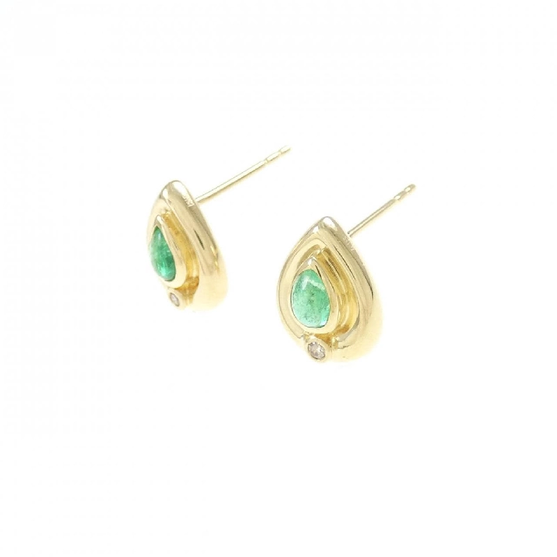 K18YG Emerald Earrings - Hàng hiệu Authentic 872025
