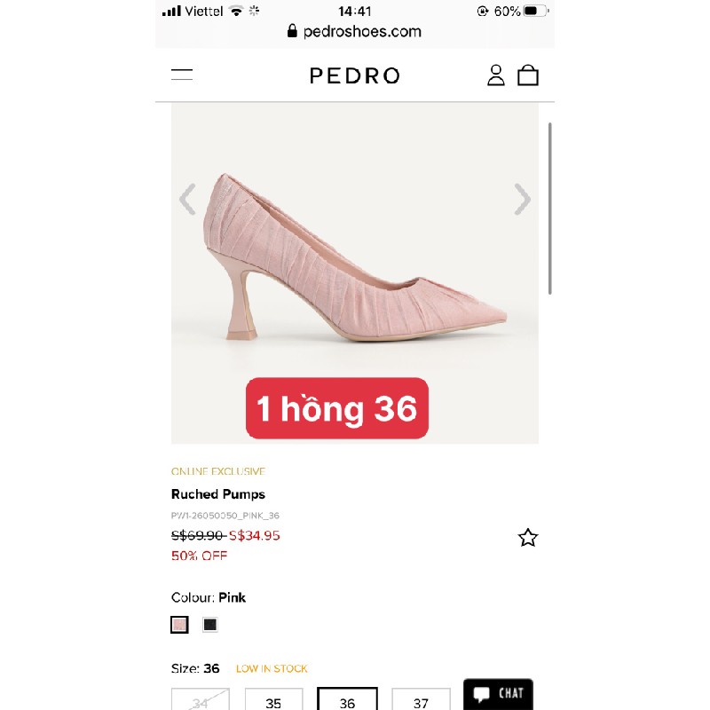 Giày Pedro sz 36, 38 1389