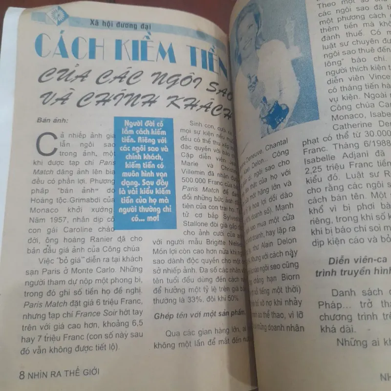 Bán nguyệt san của Unesco - NHÌN RA THẾ GIỚI số 110 791161