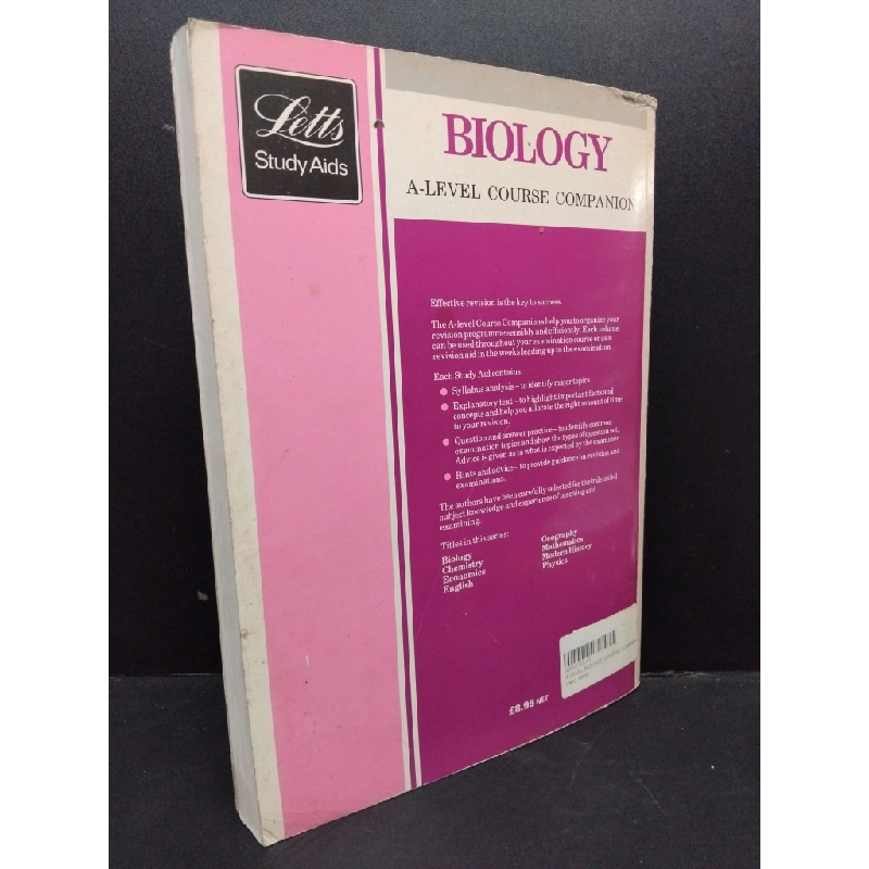 A-Level Course Companion Biology mới 70% ố vàng tróc gáy nhẹ HCM.TN2906 348355