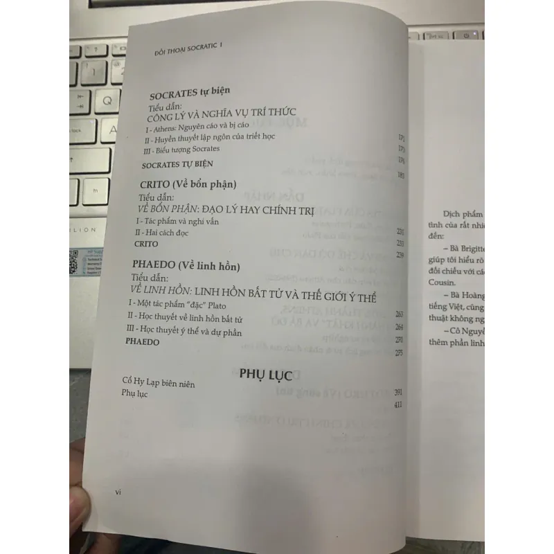 ĐỐI THOẠI SOCRATIC 1 (EUTHYPHRO, SOCRATES TỰ BIỆN, CRITO, PHEADO) - PLATO 601997