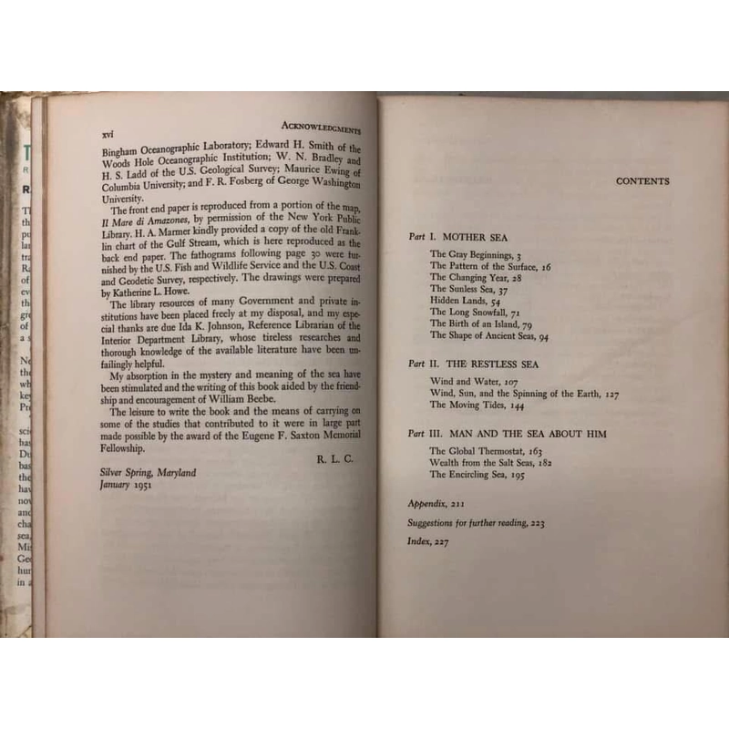 THE SEA AROUND US - Rachel L. Carson - Oxford University Press 1961  452847