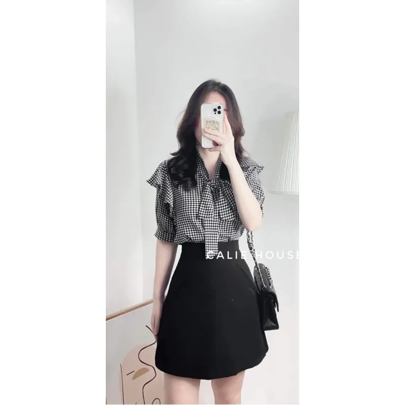 Áo somi tay lỡ vai bồng CALLIE HOUSE 968692