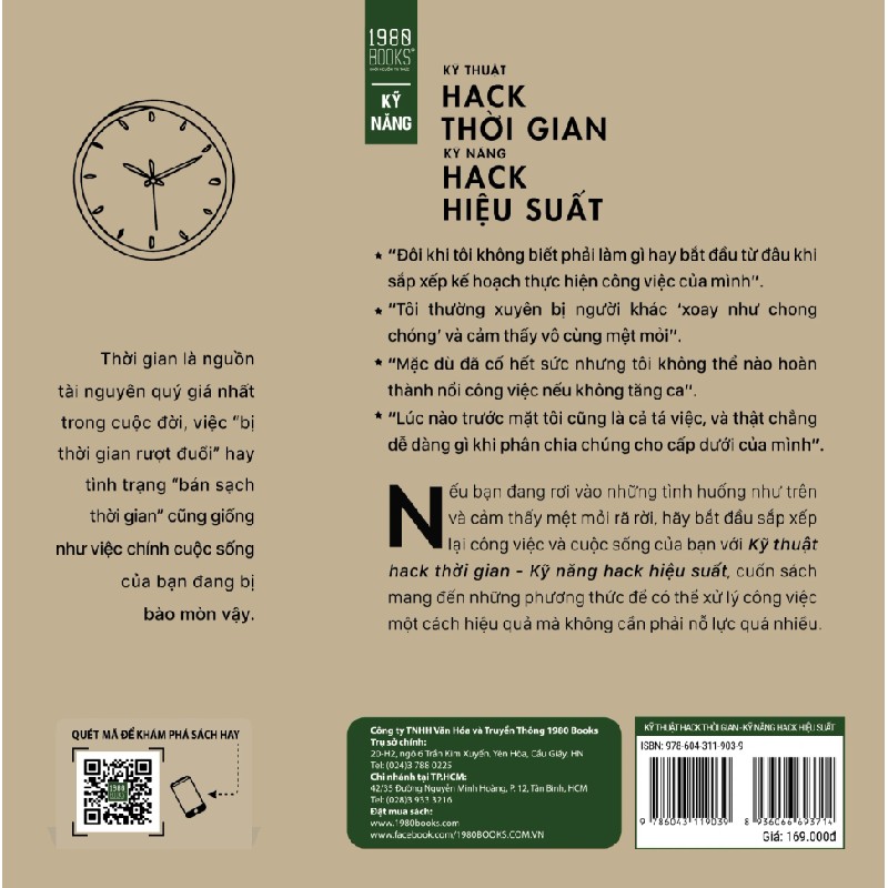 Kỹ Thuật Hack Thời Gian, Kỹ Năng Hack Hiệu Suất - Kosuke Hada 192797