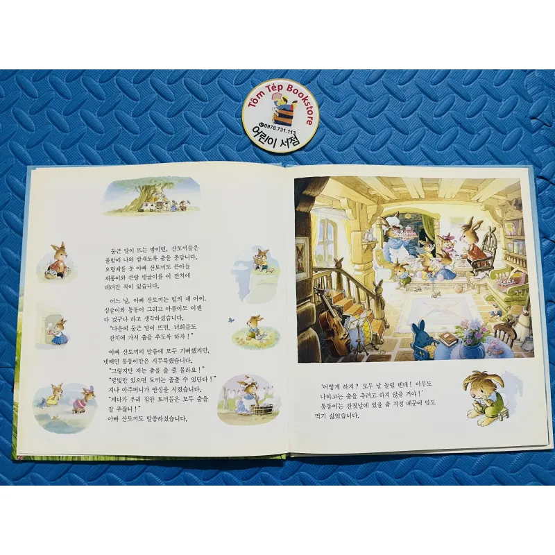 Set 토끼 가족 이야기 picturebook bìa cứng 784663