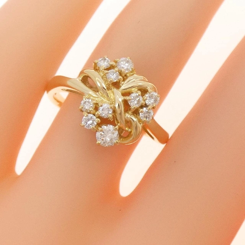 Nhẫn kim cương K18YG 0.41CT 671789