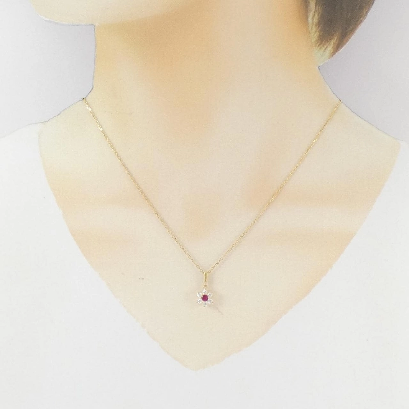 Mikimoto Dây chuyền Ruby 0.15CT - Hàng hiệu Chính hãng 841471