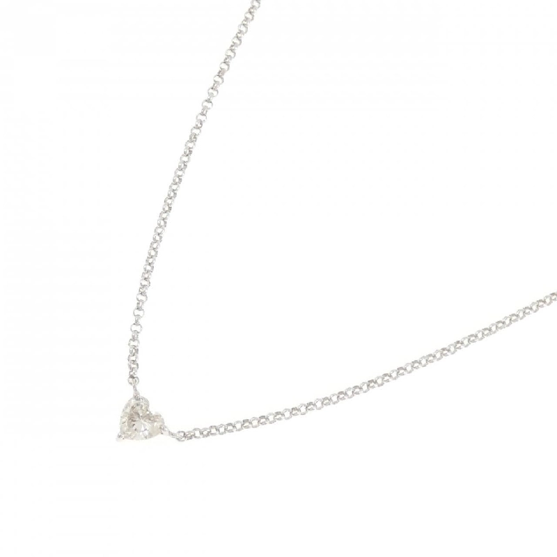 K18WG Dây chuyền kim cương hình trái tim 0.32CT - Hàng hiệu Chính hãng 862016