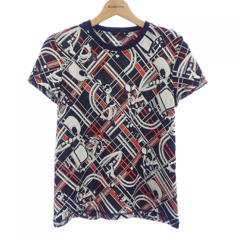 Áo thun HERMES EN DESORDRE ET CHAINES 3H4619DX - Hàng hiệu Authentic 774598