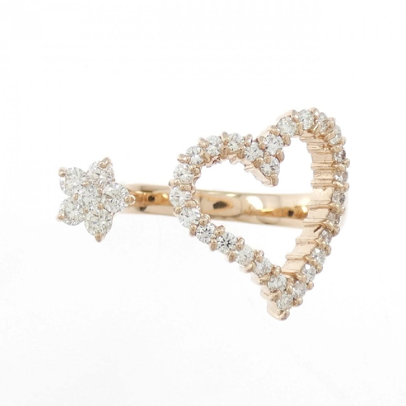 Nhẫn kim cương hình trái tim và hoa K18PG 0.60CT - Hàng hiệu Chính hãng 853840