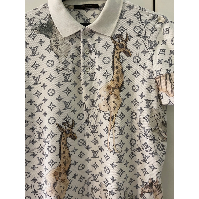 Áo Polo nam LV chapman size S used 497140