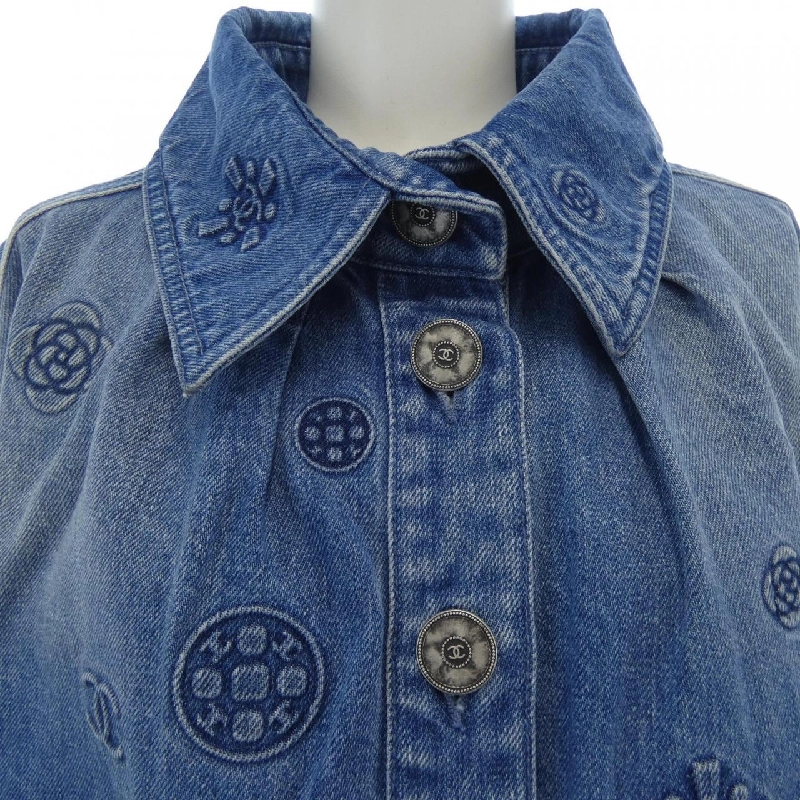 Áo khoác denim CHANEL P70204V61786 21P 627526