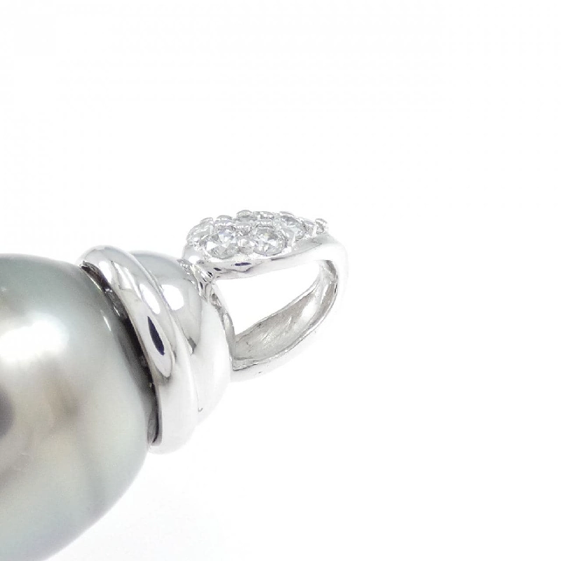 K14WG Ngọc trai đen pendant - Hàng hiệu Authentic 862050