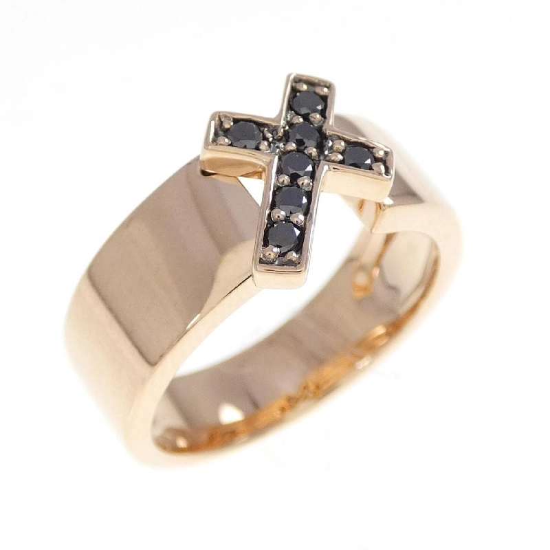 Nhẫn kim cương chéo K18PG/K18BG 0.13CT - Hàng hiệu chính hãng 849884