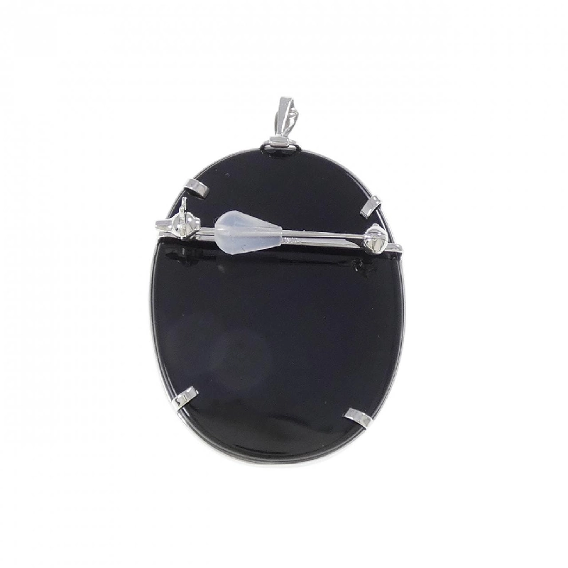 K18WG Mã não cameo Brooch - Hàng hiệu Authentic 871132