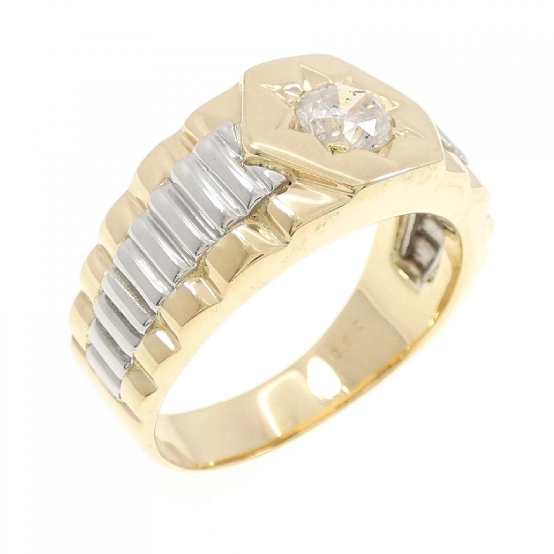 Nhẫn kim cương K18YG/PT900 0.60CT 667113