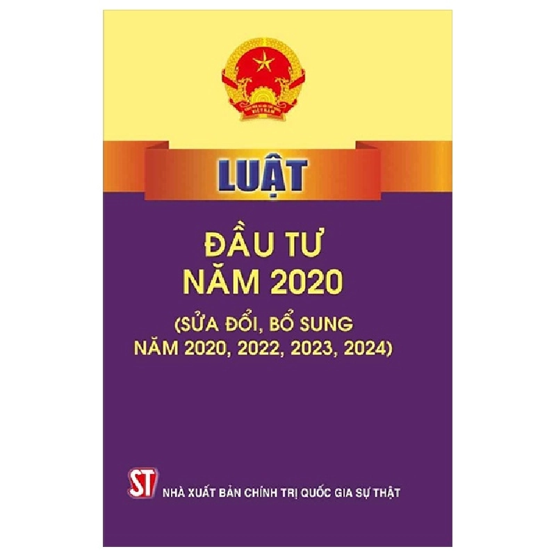 Luật Đầu Tư Năm 2020 (Sửa Đổi, Bổ Sung Năm 2020, 2022, 2023, 2024) - Quốc Hội 282314