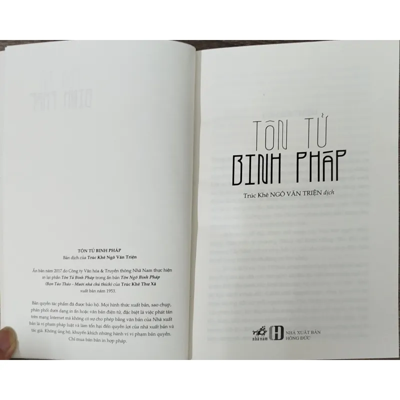 Tôn Tử binh pháp- Nhã Nam (Ngô Văn Triện dịch) 961322