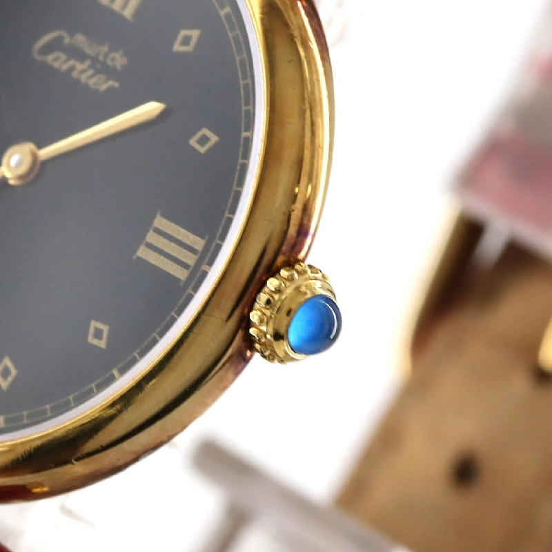 Cartier Must VLC LM GP W1001054 GP Quartz - Hàng hiệu Authentic 881682