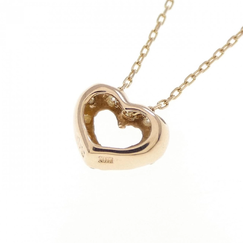 K10PG Dây chuyền kim cương hình trái tim 0.10CT - Hàng hiệu Chính hãng 856237