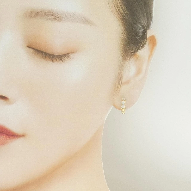 K18YG Bông tai Cubic - Hàng hiệu Chính hãng 868225