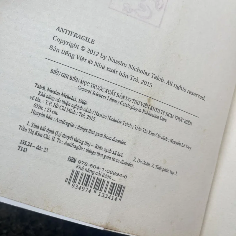 Khả năng cải thiện nghịch cảnh Nassim Nicholas Taleb 713213