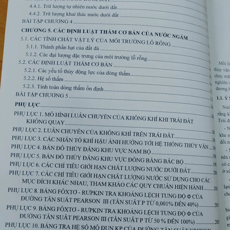 THỦY VĂN MẶT NƯỚC VÀ NƯỚC NGẦM  570938
