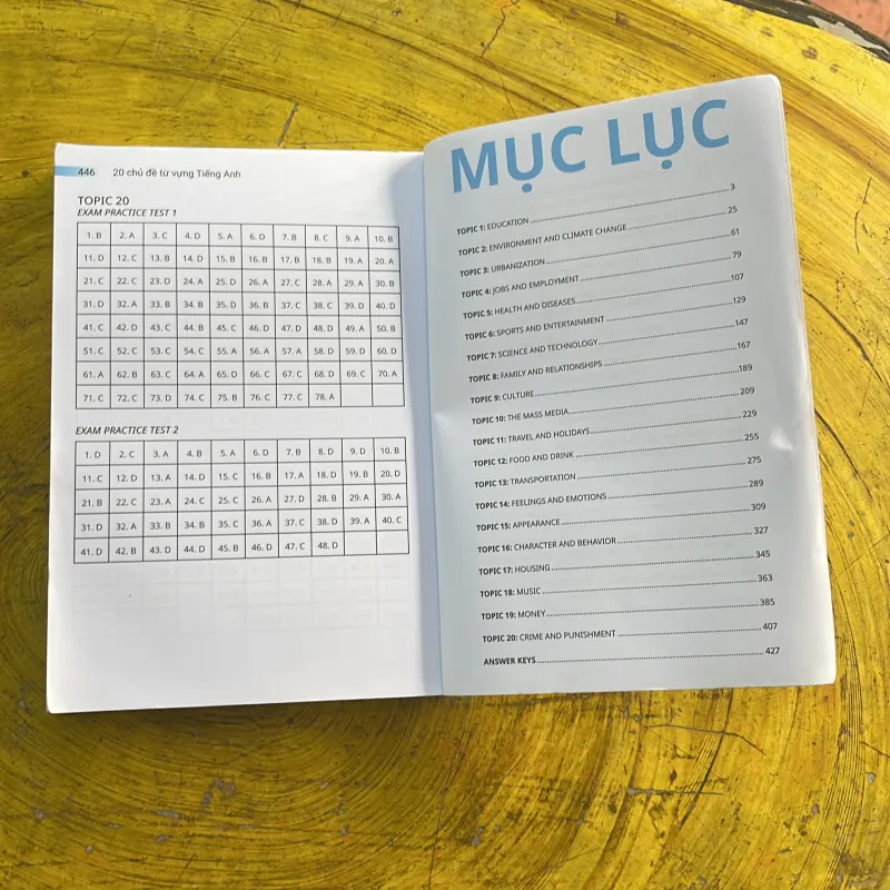 COMBO TỰ HỌC 20 CHỦ ĐỀ TỪ VỰNG TIẾNG ANH - BẢNG TỪ & LUYỆN TẬP 973713