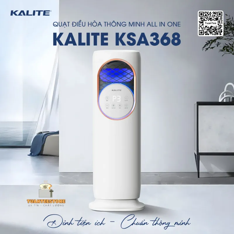 Quạt sưởi All in One KSA368 làm mát, sưởi, tạo ẩm, diệt khuẩn 601551