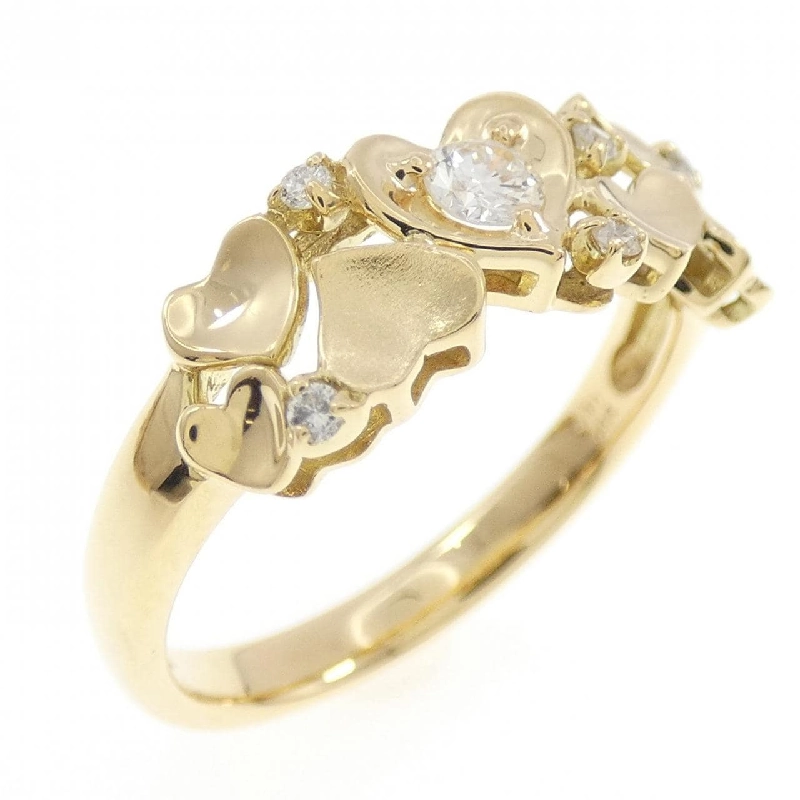 Nhẫn kim cương hình trái tim K18YG 0.10CT 668922