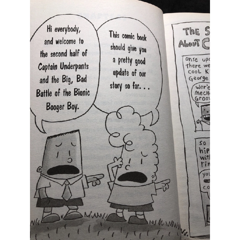 Captain underpants and the big, bad battle of the bionic booger boy SCHOLASTIC mới 85% bẩn nhẹ Dav PILKEY HPB1508 NGOẠI VĂN 458574