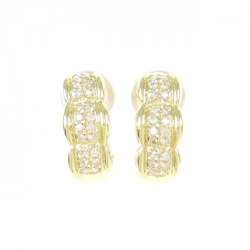 K18YG Bông tai/Khuyên tai kim cương 0.40CT - Hàng hiệu Chính hãng 876653