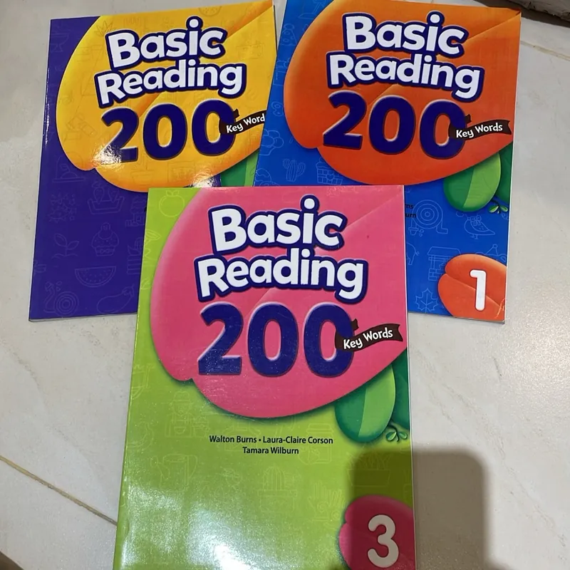  📘 BASIC READING – 200 KEY WORDS (BỘ 3 QUYỂN) | luyện đọc tiếng anh cho trẻ sight words  1062075