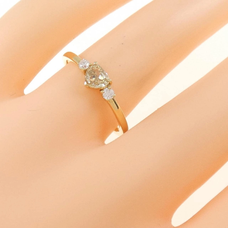 【Sản phẩm mới】Nhẫn kim cương K18YG 0.37CT 672522