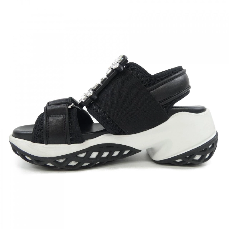 Giày sandal ROGER VIVIER Viv' Run Strass Buckle - Hàng hiệu Chính hãng 828646