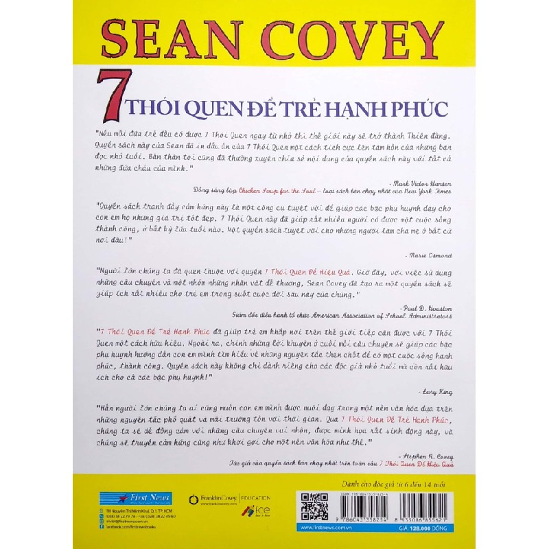 7 Thói Quen Để Trẻ Hạnh Phúc (Song Ngữ) - Sean Covey 69813